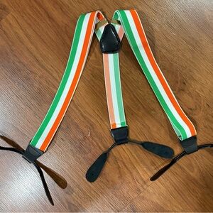 Handcrafted Irish flag braces (suspenders)